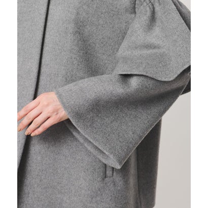 ユナイテッドアローズ UNITED ARROWS フリルスリーブ コート （BLACK）｜詳細画像
