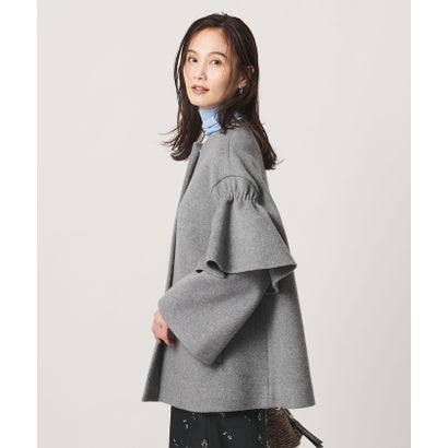 ユナイテッドアローズ UNITED ARROWS フリルスリーブ コート （BLACK）｜詳細画像