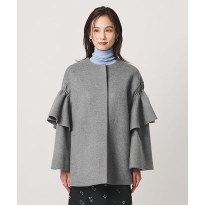 ユナイテッドアローズ UNITED ARROWS フリルスリーブ コート （MD.GRAY）｜詳細画像