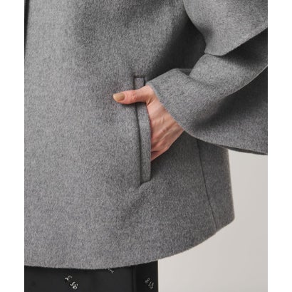 ユナイテッドアローズ UNITED ARROWS フリルスリーブ コート （MD.GRAY）｜詳細画像