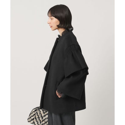 ユナイテッドアローズ UNITED ARROWS フリルスリーブ コート （MD.GRAY）｜詳細画像
