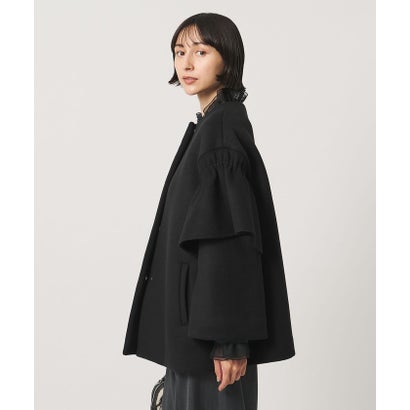 ユナイテッドアローズ UNITED ARROWS フリルスリーブ コート （MD.GRAY）｜詳細画像