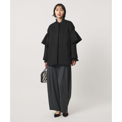 ユナイテッドアローズ UNITED ARROWS フリルスリーブ コート （MD.GRAY）｜詳細画像