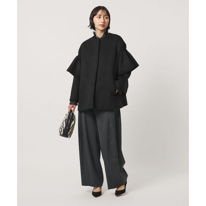 ユナイテッドアローズ UNITED ARROWS フリルスリーブ コート （MD.GRAY）｜詳細画像