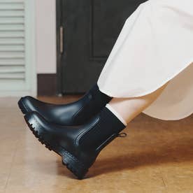 ウニサ UNISA サイドゴアショートレインブーツ （ブラック） -靴