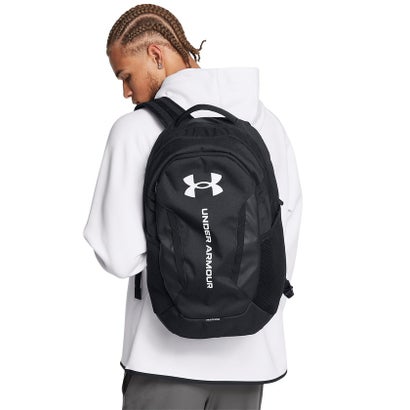 アンダーアーマー/UA Hustle 6.0 Backpack （Black / Black / White）｜詳細画像