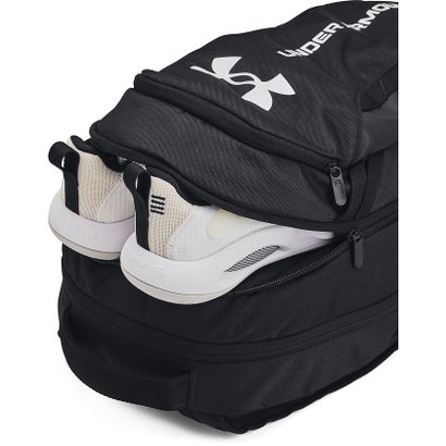 アンダーアーマー/UA Hustle 6.0 Backpack （Black / Black / White）｜詳細画像