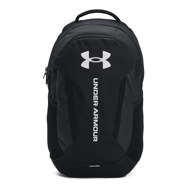 /UA Hustle 6.0 Backpack （Black / Black / White）