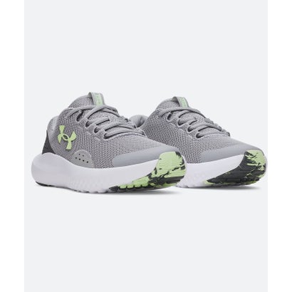 アンダーアーマー/キッズ/UA SURGE 4 （Steel / Anthracite / Lumos Lime）｜詳細画像