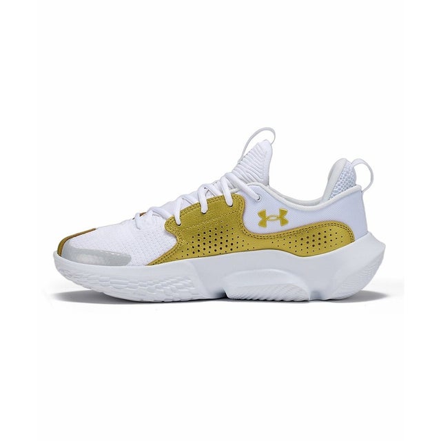 /UA FLOW FUTR X 3 （White / White / Metallic Gold）