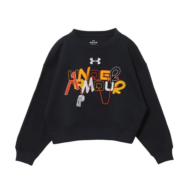 ジュニア スウェットトレーナー UAライバルフリース グラフィック クルー 6017055 （Anthracite /  /）