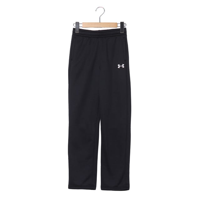 ジュニア スウェットロングパンツ UAアーマーフリース パンツ 6013852 （Black /  / White）