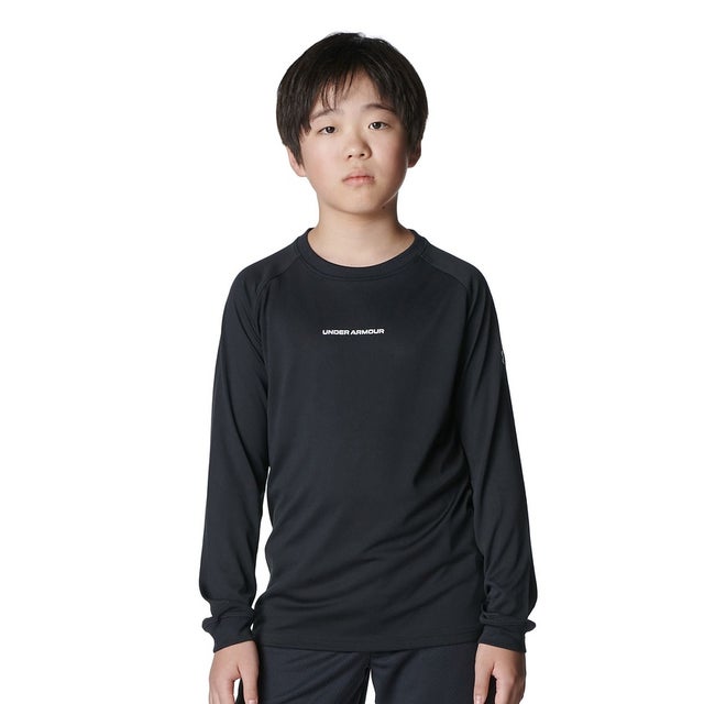 /キッズ/UA LONGSHOT LONG SLEEVE T-SHIRT （Black /  /）