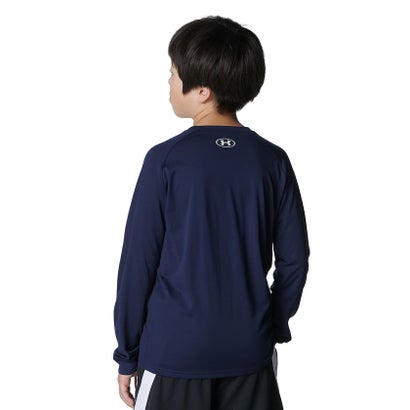 アンダーアーマー/キッズ/UA Logo Long Sleeve T-Shirt （Midnight Navy /  /）｜詳細画像