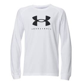 /キッズ/UA BOYS TECH BIG LOGO LS T-SHIRTS （White / /）