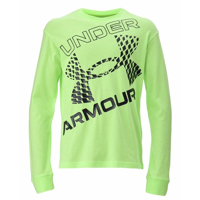 /キッズ/UA SUPER BIG LOGO LS （Morph Green /  / Black）