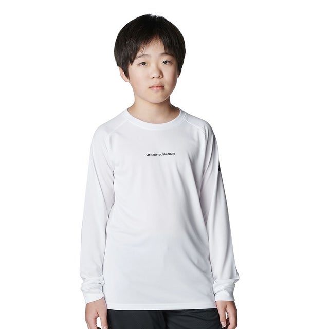 /キッズ/UA LONGSHOT LONG SLEEVE T-SHIRT （White /  /）