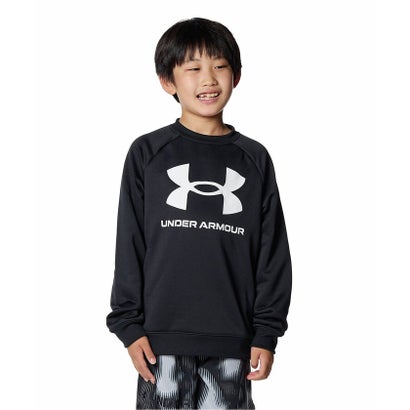 アンダーアーマー/キッズ/UA TECH TERRY LOGO CREW （Black /  / White）｜詳細画像