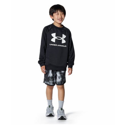 アンダーアーマー/キッズ/UA TECH TERRY LOGO CREW （Black /  / White）｜詳細画像