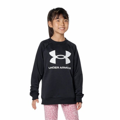 アンダーアーマー/キッズ/UA TECH TERRY LOGO CREW （Black /  / White）｜詳細画像