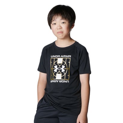 アンダーアーマー/キッズ/UA Tech Logo Short Sleeve T-Shirt （Black /  /）｜詳細画像