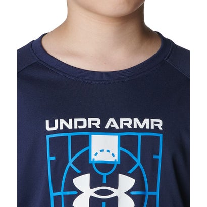 アンダーアーマー/キッズ/UA Tech Logo Short Sleeve T-Shirt （Midnight Navy /  /）｜詳細画像