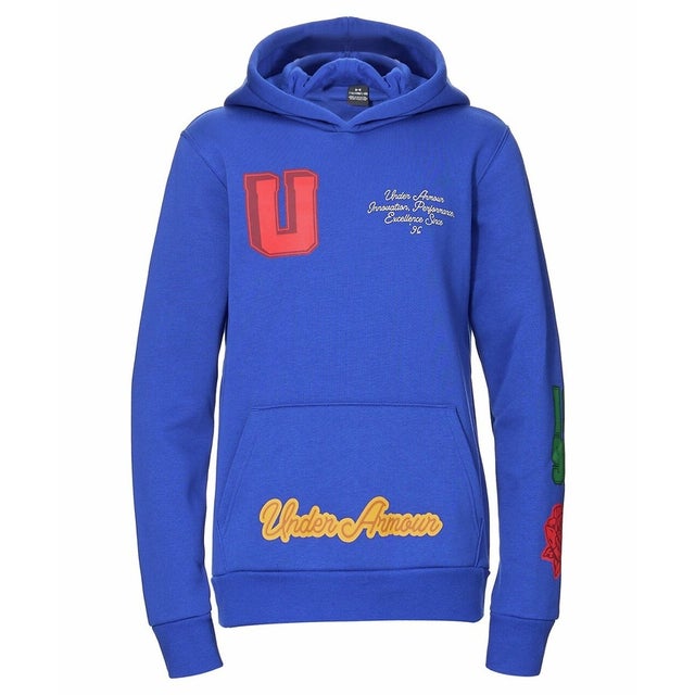 /キッズ/UA ICON FLEECE ON DISPLAY HOODIE （Royal /  / White）