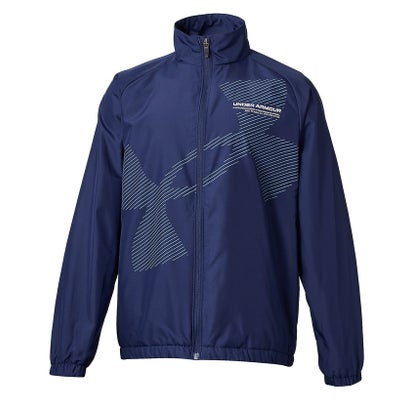 アンダーアーマー/キッズ/UA TRICOT LINED SUPER BIG LOGO FULL ZIP （Washed Navy /  / White）｜詳細画像