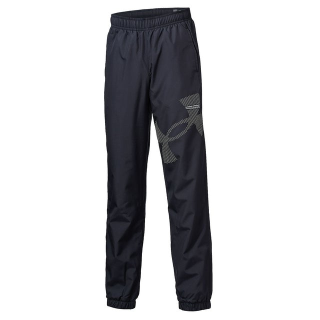 /キッズ/UA TRICOT LINED SUPER BIG LOGO PANTS （Black / Khaki Base / White）