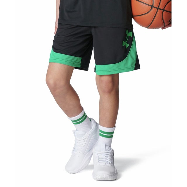 /キッズ/UA Baseline Shorts （Black /  / Tidal Green）