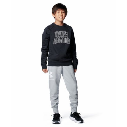 アンダーアーマー/キッズ/UA RIVAL FLEECE COLLEGE CREW （Black /  / White）｜詳細画像