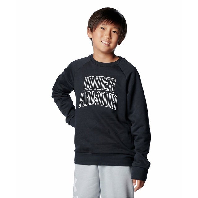 /キッズ/UA RIVAL FLEECE COLLEGE CREW （Black /  / White）