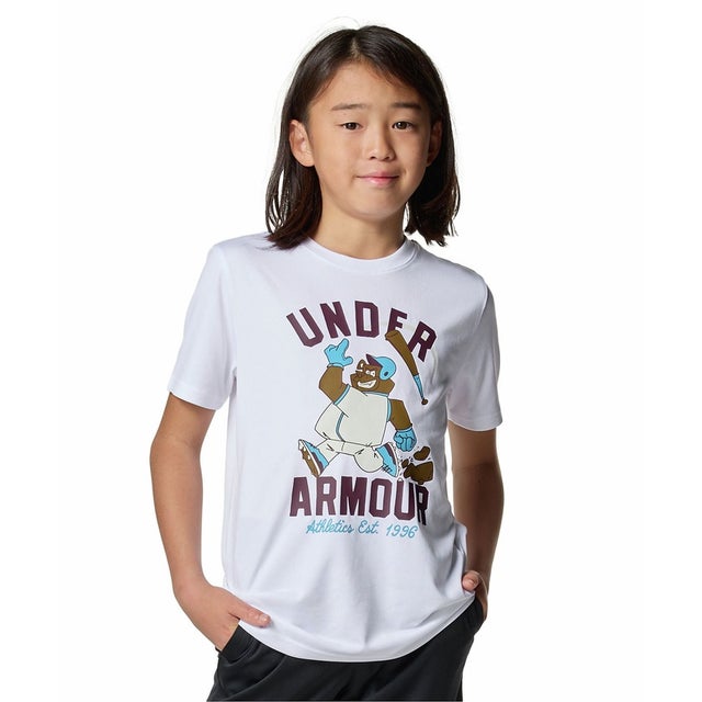 /キッズ/UA TECH BASEBALL BEAR SHORT SLEEVE T-SHIRT （White /  /）