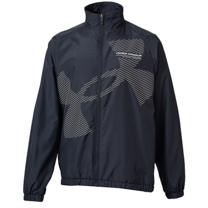 アンダーアーマー/キッズ/UA TRICOT LINED SUPER BIG LOGO FULL ZIP （Black / Khaki Base / White）｜詳細画像