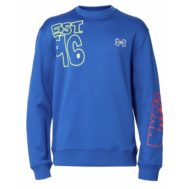 /キッズ/UA ARMOUR FLEECE GRAPHIC CREW （Tech Blue /  /）