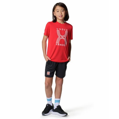 アンダーアーマー UNDER ARMOUR アンダーアーマー/キッズ/UA RUN 96 TECH GRAPHIC SHORT SLEEVE T-SHIRT （Red /  /）｜詳細画像