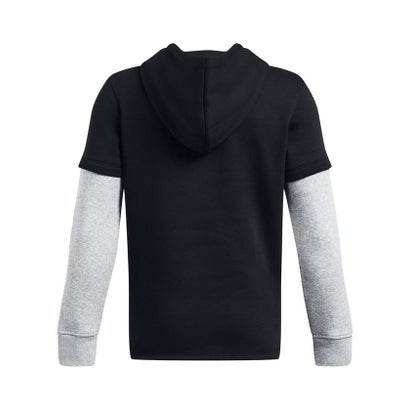 アンダーアーマー UNDER ARMOUR アンダーアーマー/キッズ/UA ICON FLEECE JERSEY HOODIE （Black / Mod Gray Light Heather / White）｜詳細画像
