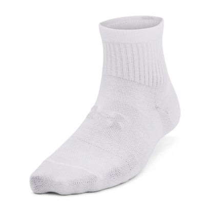 アンダーアーマー/キッズ/UA Essential 3pk Qtr Yth （White / White / Halo Gray）｜詳細画像