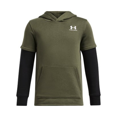 アンダーアーマー UNDER ARMOUR アンダーアーマー/キッズ/UA ICON FLEECE JERSEY HOODIE （Marine OD Green / Black / White）｜詳細画像