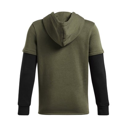 アンダーアーマー UNDER ARMOUR アンダーアーマー/キッズ/UA ICON FLEECE JERSEY HOODIE （Marine OD Green / Black / White）｜詳細画像