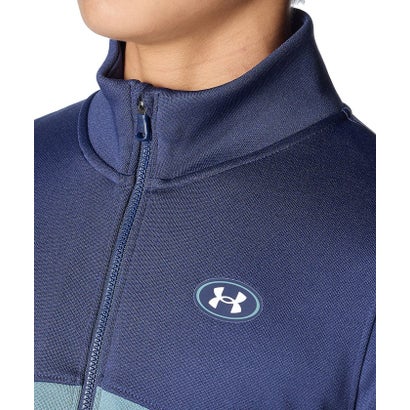アンダーアーマー/キッズ/UA TRACK JACKET （Washed Navy / Jasper Blue / White）｜詳細画像