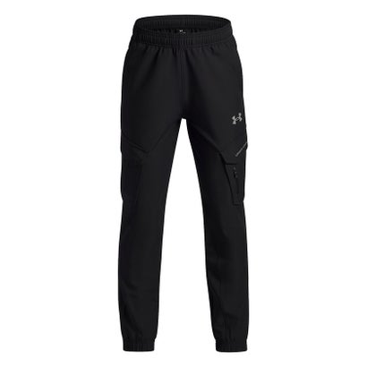 アンダーアーマー UNDER ARMOUR アンダーアーマー/キッズ/UA Woven Cargo Jogger Pants （Black /  / Steel）｜詳細画像