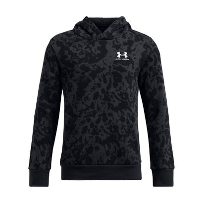 アンダーアーマー UNDER ARMOUR アンダーアーマー/キッズ/UA ICON FLEECE PRINT HOODIE （Black / Anthracite / White）｜詳細画像