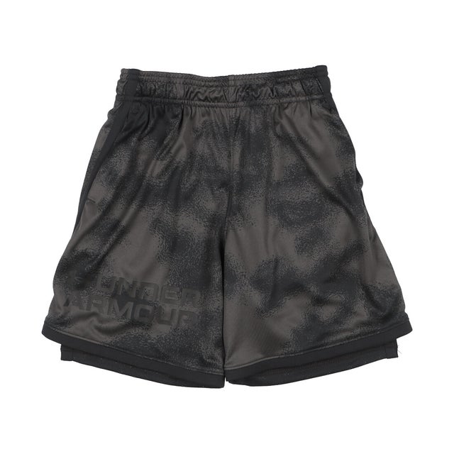ジュニア ショーツ UA Stunt 3.0 Plus Shorts 1373527 （Black / Black / Black）