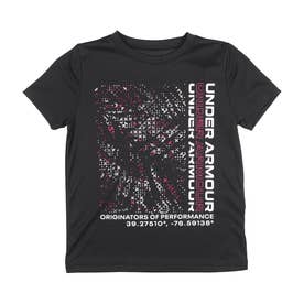 ジュニア 半袖機能Tシャツ UAスピードストライド グラフィック ショートスリーブTシャツ 1384685 （Black /  / Astro Pink）