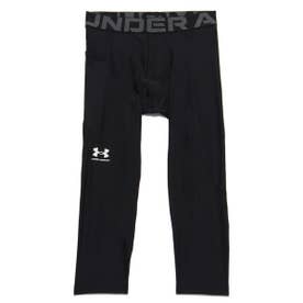 UA HG Armour 3/4 Legging （Black /  / White）