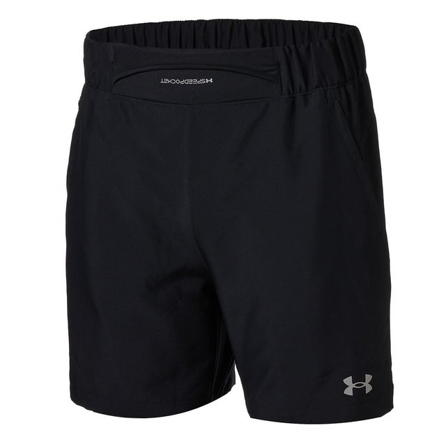 /メンズ/UA MOTIVATE WOVEN SHORTS （Black /  /）