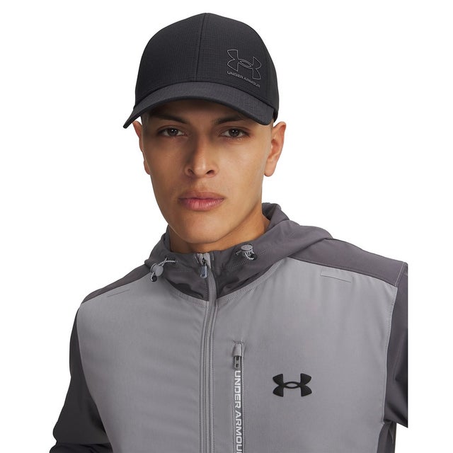 /メンズ/UA ISO-CHILL ARMOURVENT STRAIGHT CAP （Black /  / Castlerock）