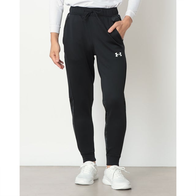 メンズ スウェットロングパンツ UAアーマーフリース カモ ジョガーパンツ 6016735 （Black /  /）