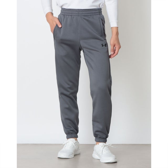 メンズ スウェットロングパンツ UAアーマーフリース ジョガーパンツ 6013724 （Castlerock /  / Black）